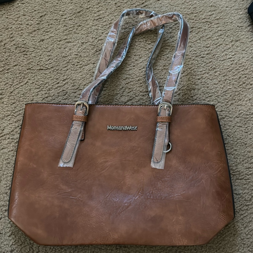 Montana West Brown Shoulder Purse